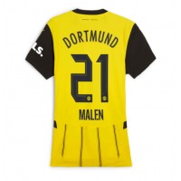 Dres Borussia Dortmund Donyell Malen #21 Domaci za Žensko 2024-25 Kratak Rukav